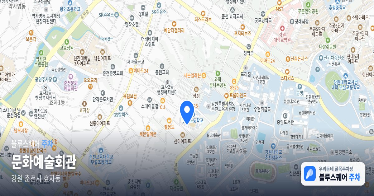 문화예술회관 위치 지도