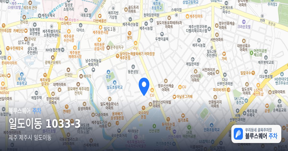 일도이동 1033-3 위치 지도