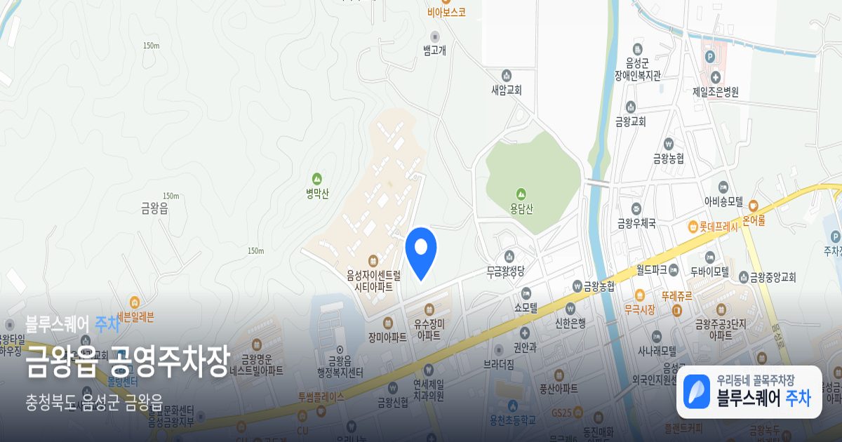 금왕읍 공영주차장 위치 지도