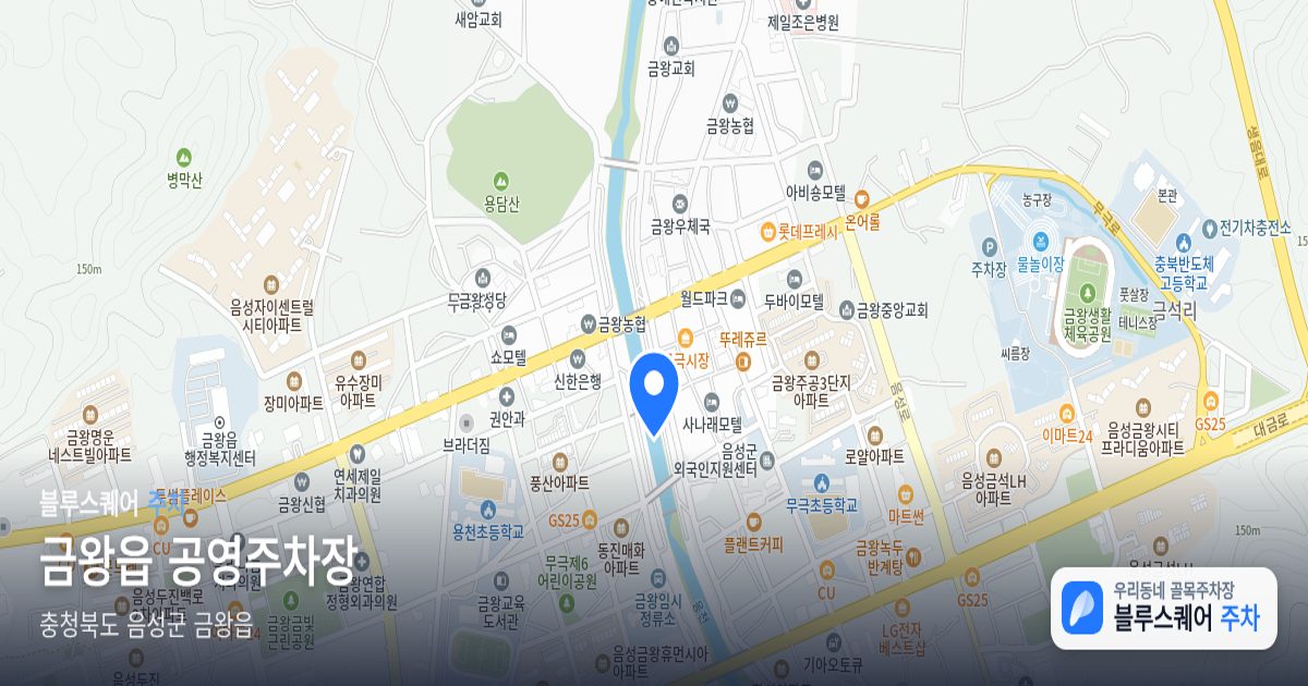 금왕읍 공영주차장 위치 지도