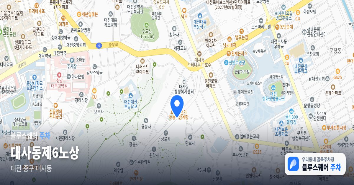 대사동제6노상 위치 지도