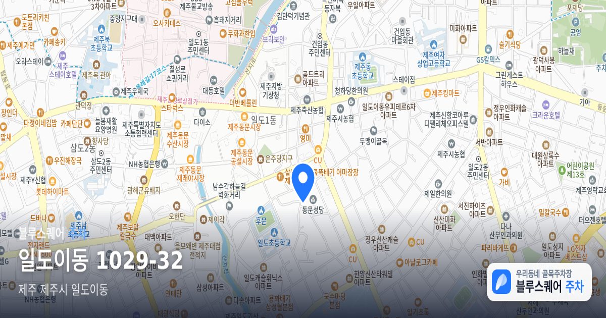 일도이동 1029-32 위치 지도