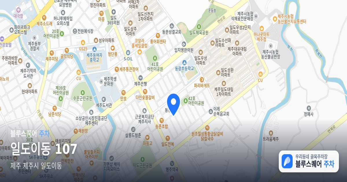 일도이동 107 위치 지도