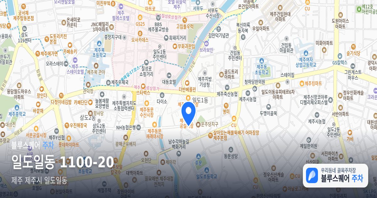 일도일동 1100-20 위치 지도