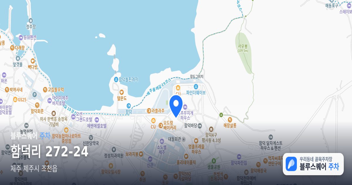 함덕리 272-24 위치 지도