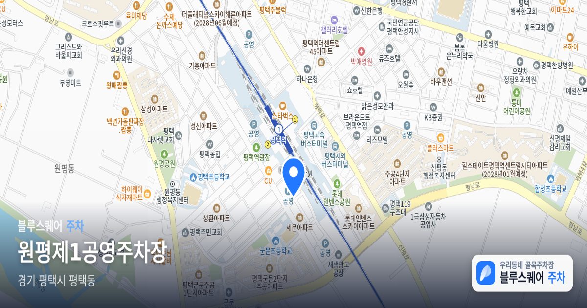 원평제1공영주차장 위치 지도