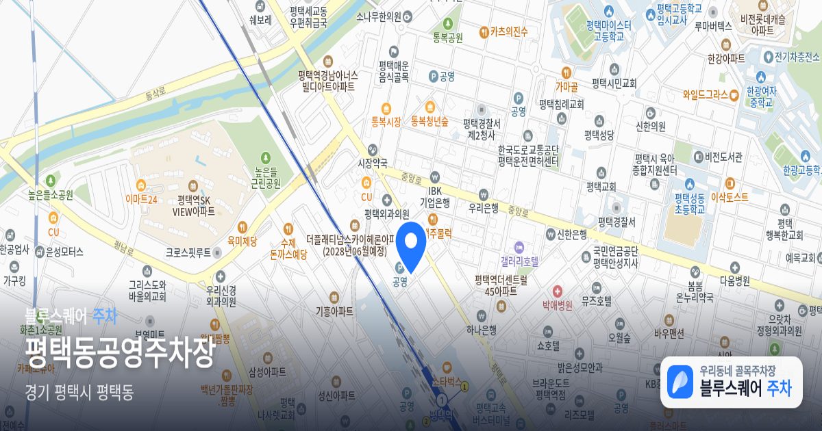 평택동공영주차장 위치 지도