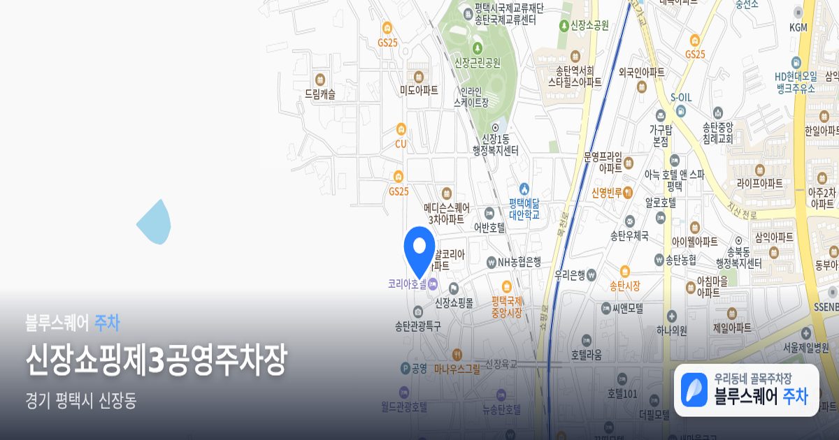 신장쇼핑제3공영주차장 위치 지도