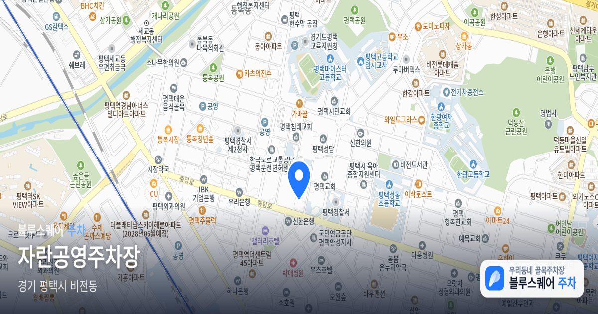 자란공영주차장 위치 지도