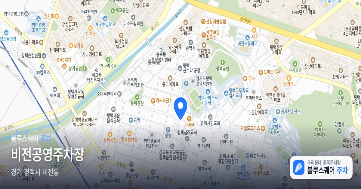 비전공영주차장 위치 지도