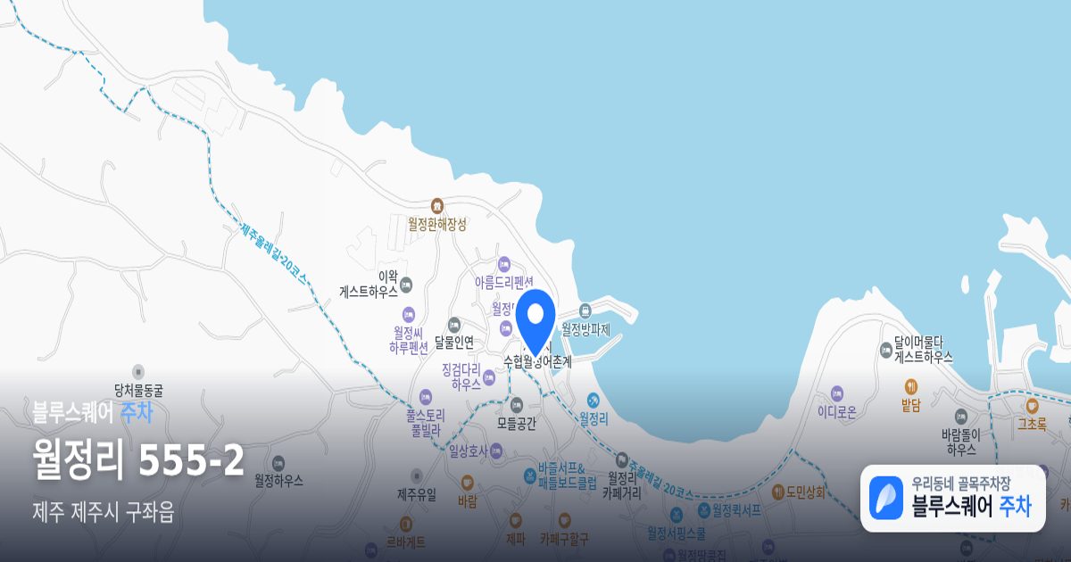 월정리 555-2 위치 지도