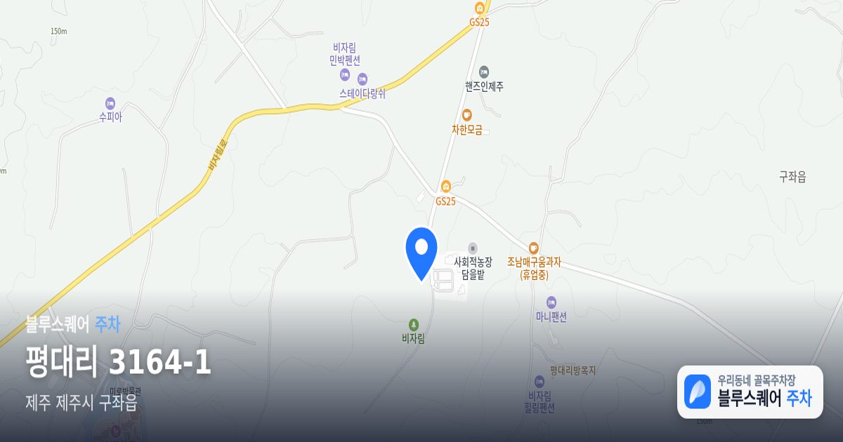 평대리 3164-1 위치 지도