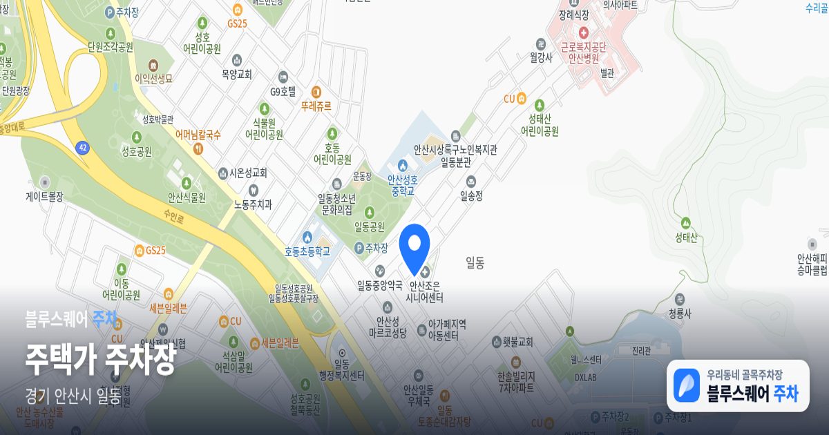 주택가 주차장 위치 지도