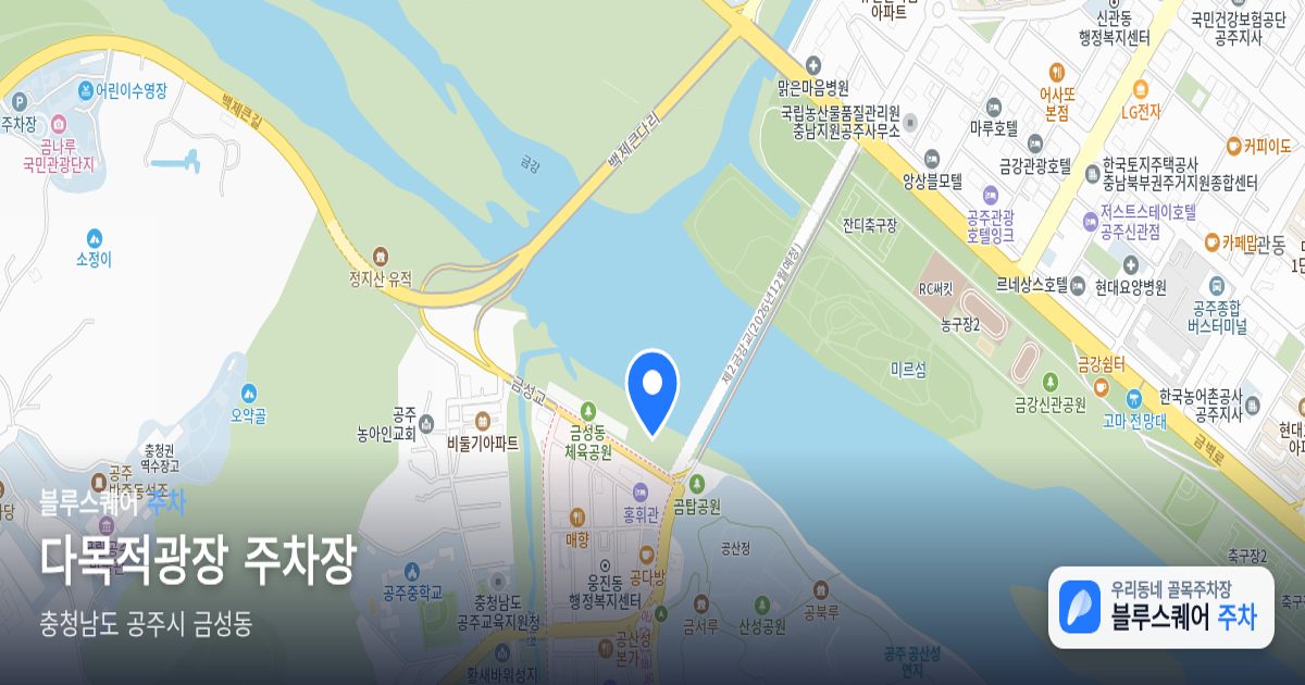 다목적광장 주차장 위치 지도