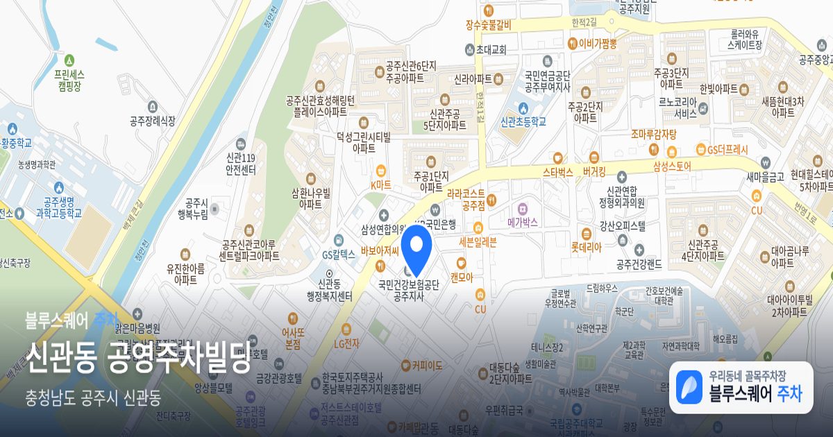 신관동 공영주차빌딩 위치 지도