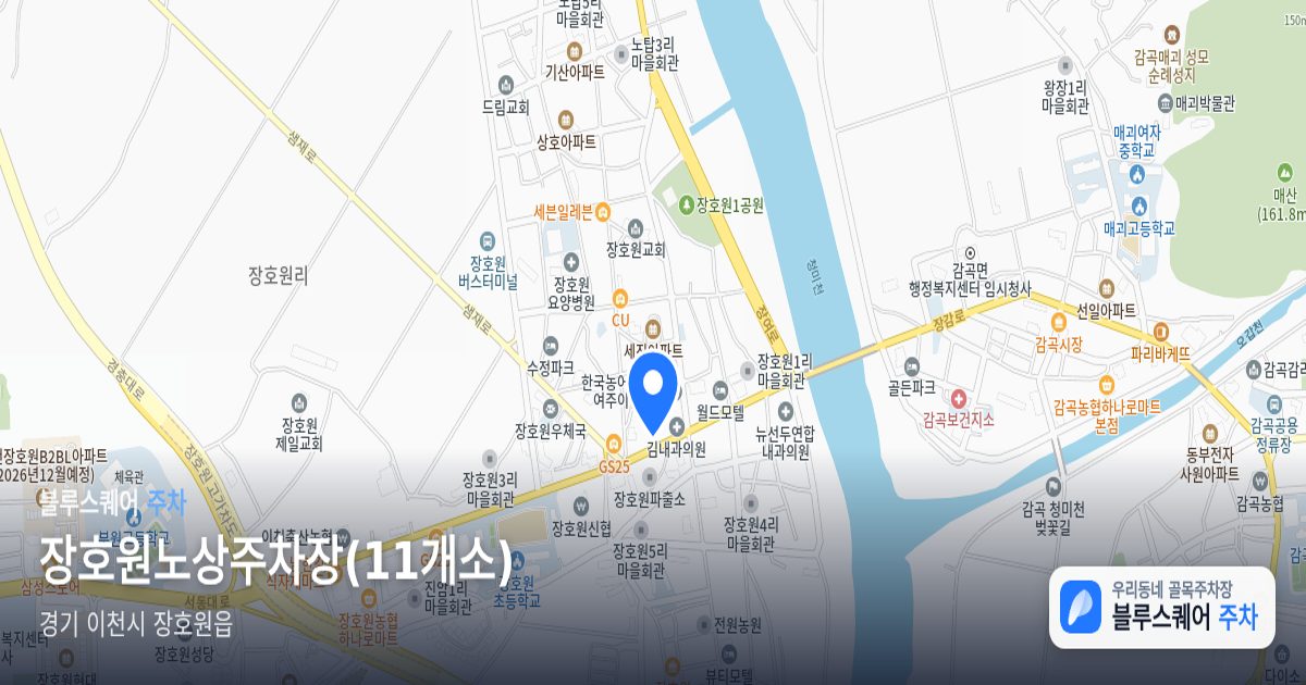 장호원노상주차장(11개소) 위치 지도