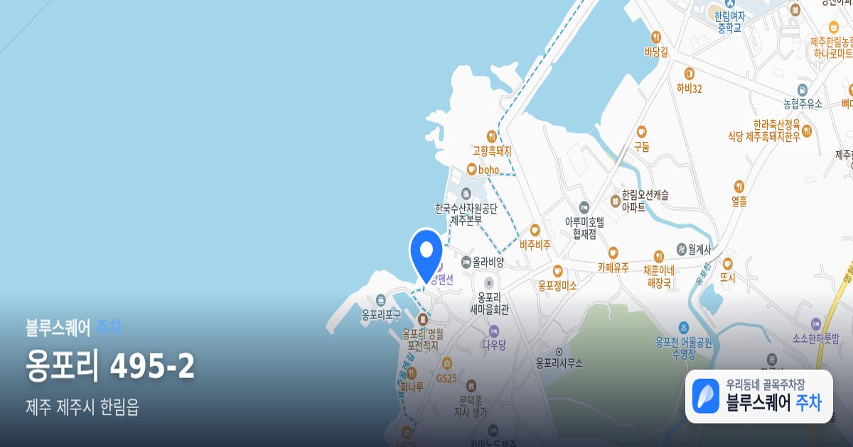 옹포리 495-2 위치 지도
