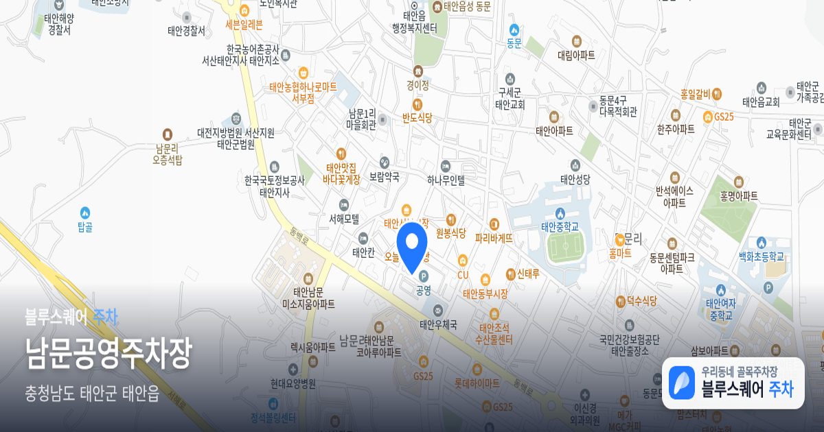 남문공영주차장 위치 지도