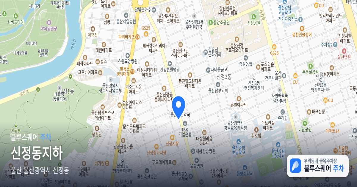 신정동지하 위치 지도