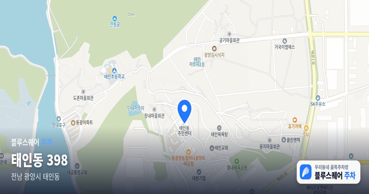 태인동 398 위치 지도