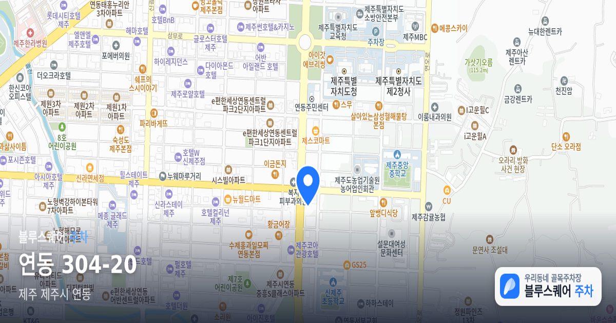 연동 304-20 위치 지도