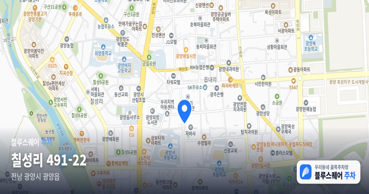 칠성리 491-22 위치 지도
