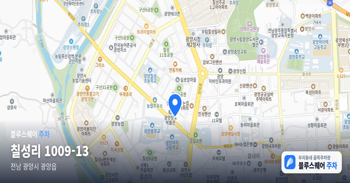 칠성리 1009-13 위치 지도