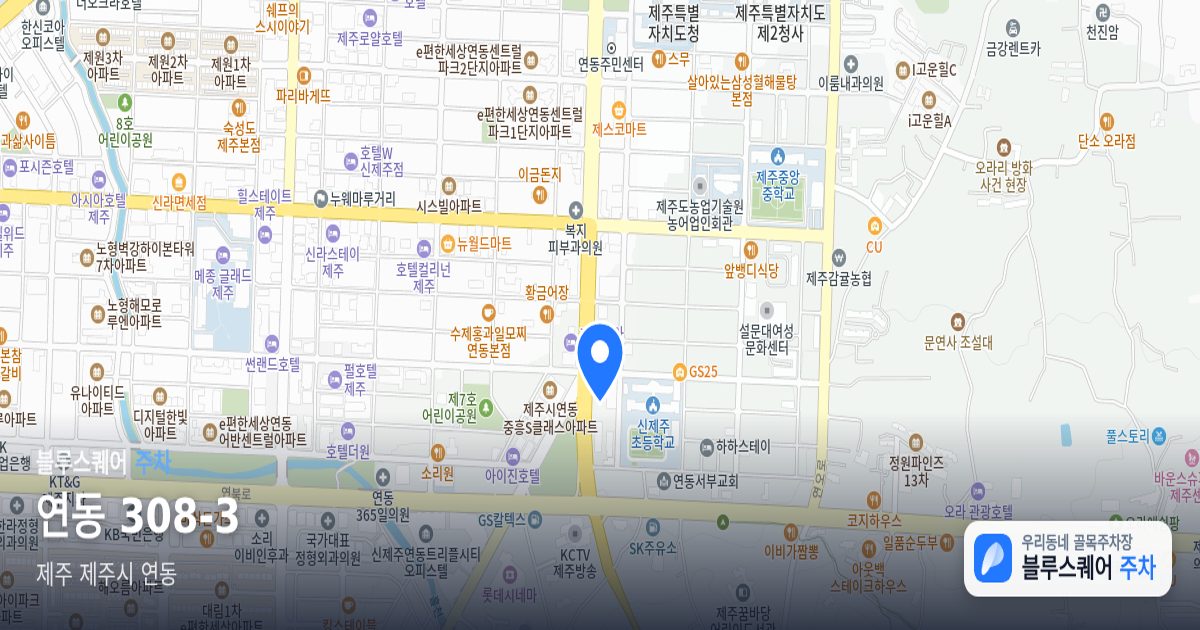 연동 308-3 위치 지도