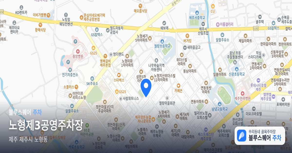 노형제3공영주차장 위치 지도