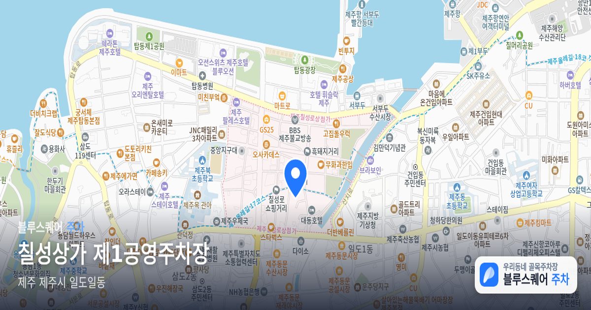 칠성상가 제1공영주차장 위치 지도