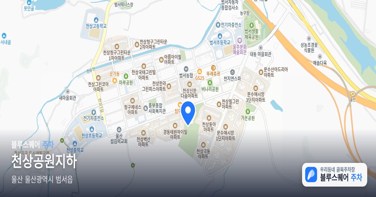 천상공원지하 위치 지도
