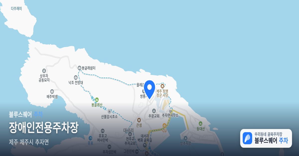 장애인전용주차장 위치 지도
