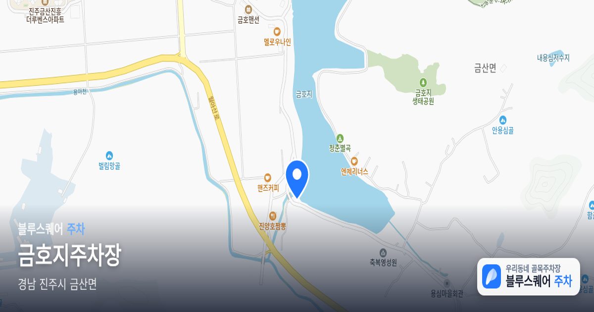 금호지주차장 위치 지도