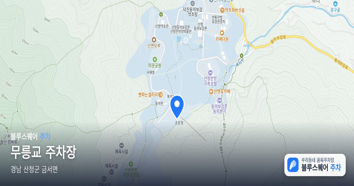 무릉교 주차장 위치 지도