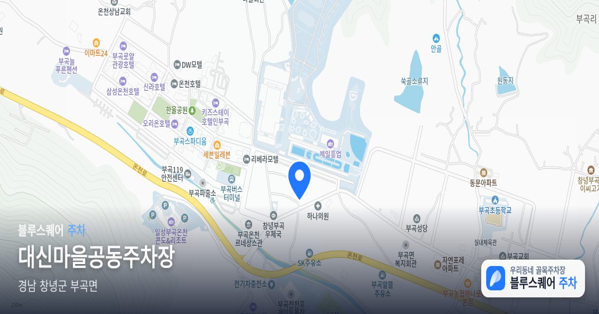 대신마을공동주차장 위치 지도