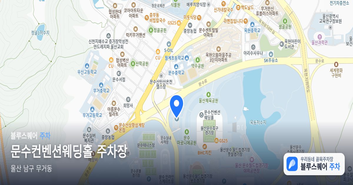 문수컨벤션웨딩홀 주차장 위치 지도