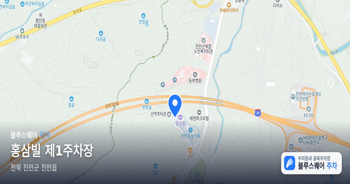 홍삼빌 제1주차장 위치 지도