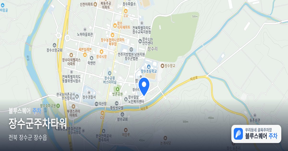 장수군주차타워 위치 지도
