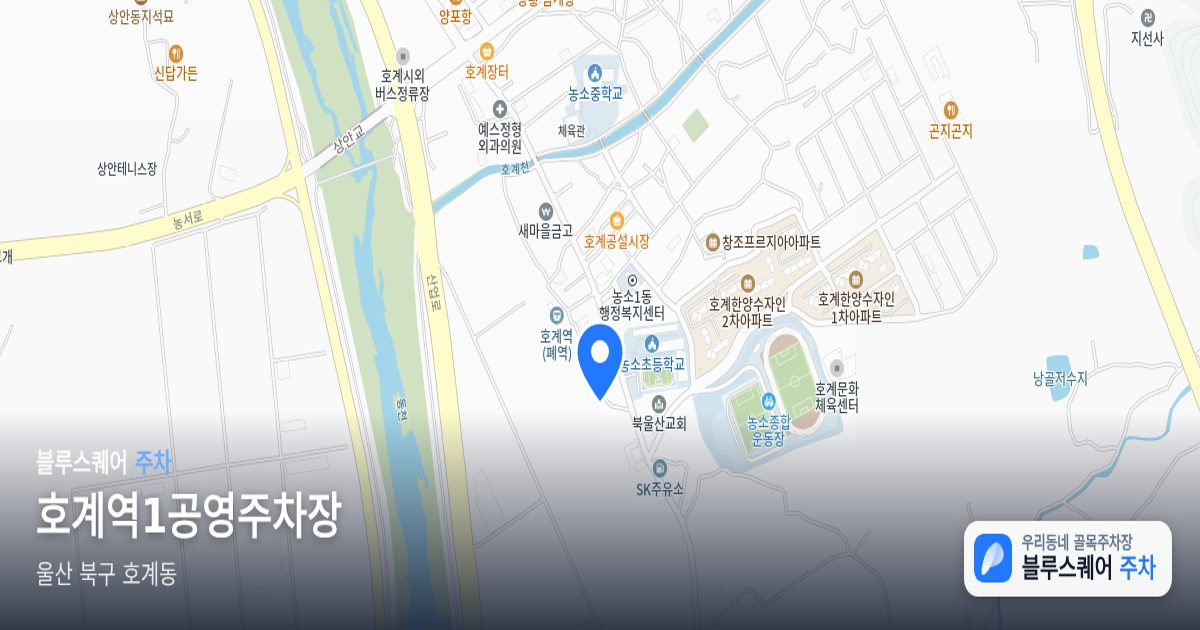 호계역1공영주차장 위치 지도