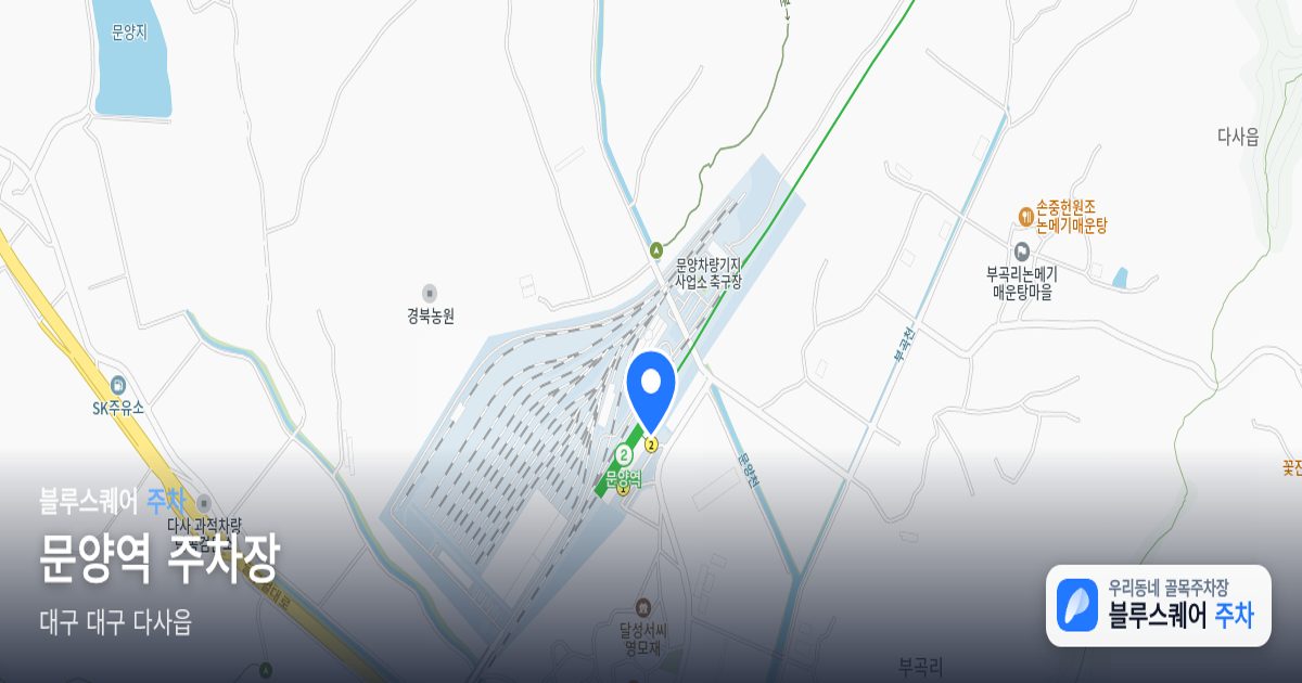 문양역 주차장 위치 지도