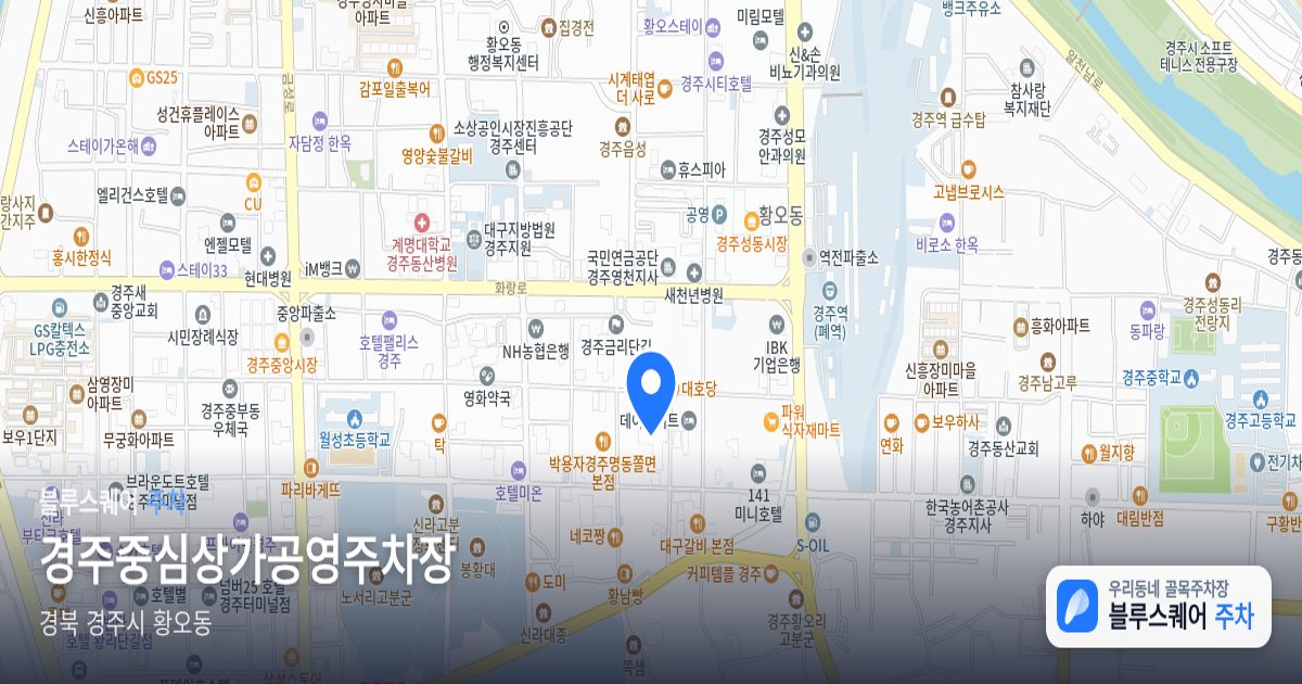 경주중심상가공영주차장 위치 지도