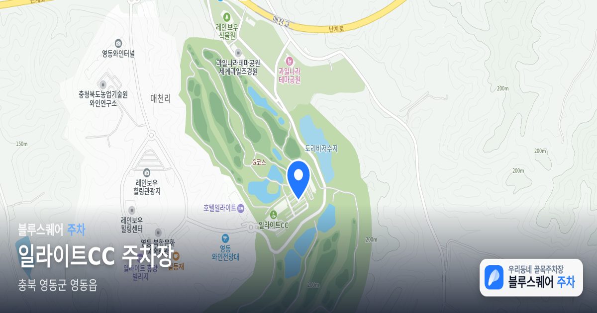 일라이트CC 주차장 위치 지도