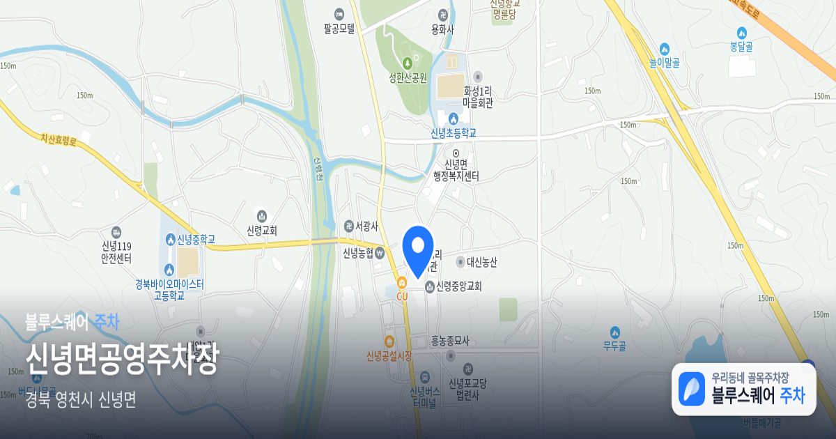 신녕면공영주차장 위치 지도