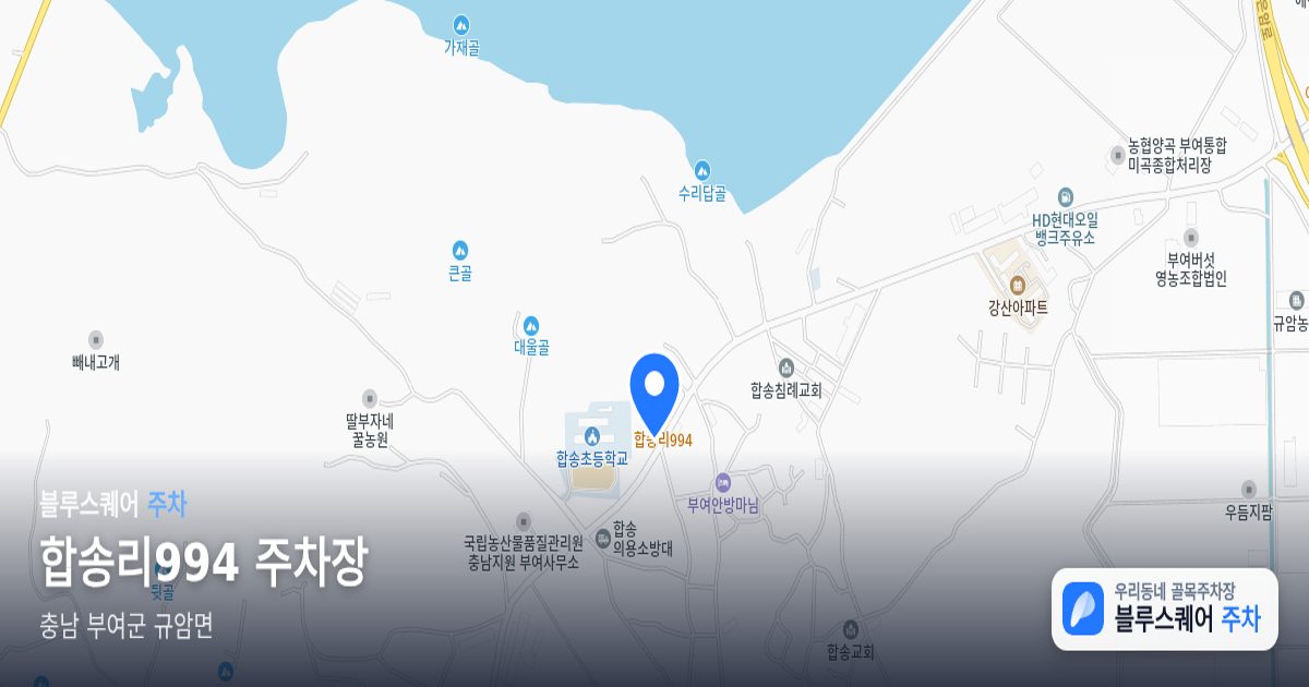 합송리994 주차장 위치 지도