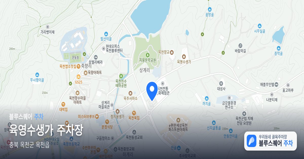 육영수생가 주차장 위치 지도