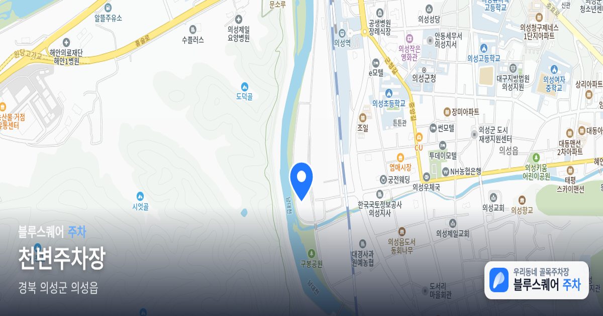 천변주차장 위치 지도
