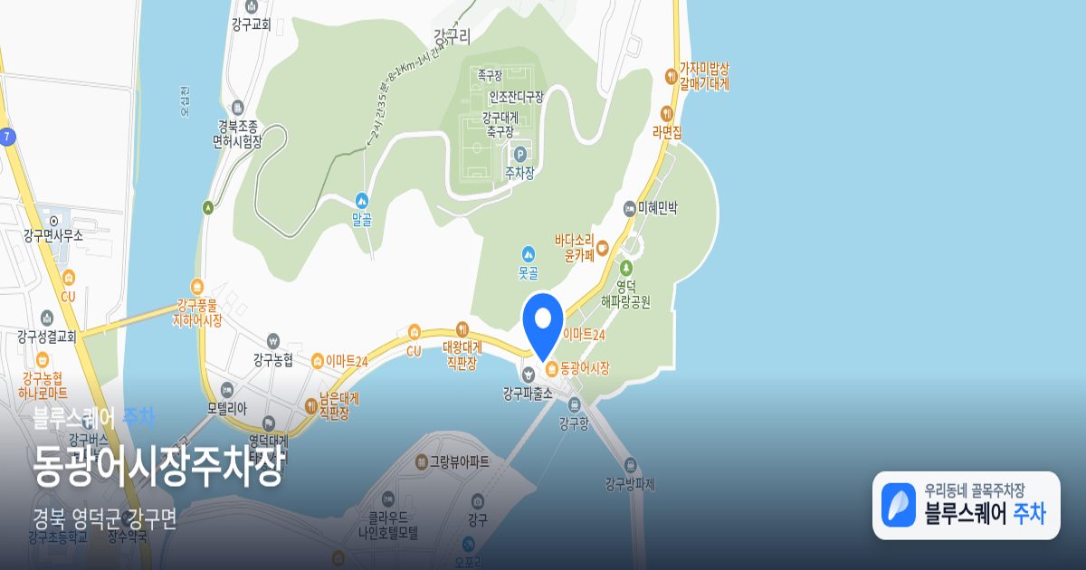 동광어시장주차장 위치 지도