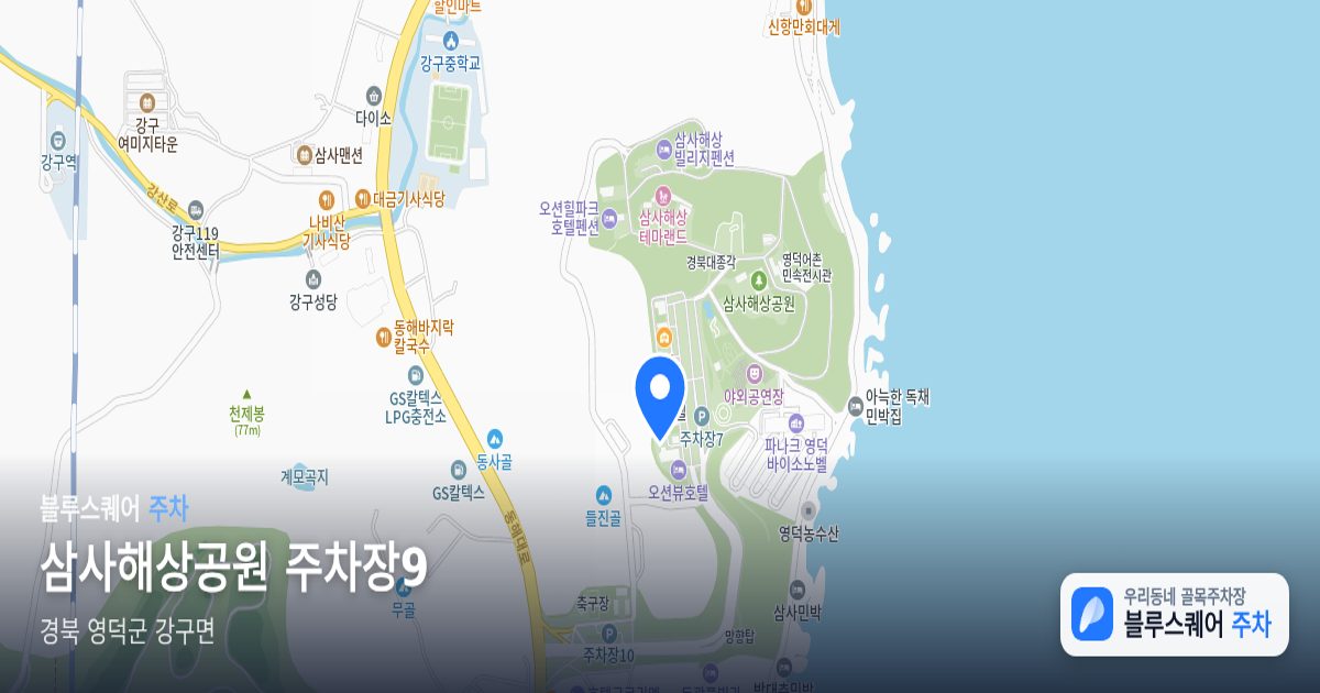 삼사해상공원 주차장9 위치 지도