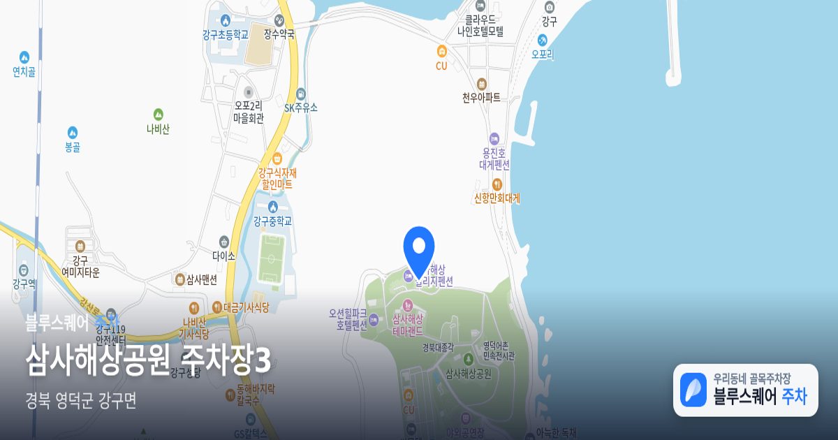 삼사해상공원 주차장3 위치 지도