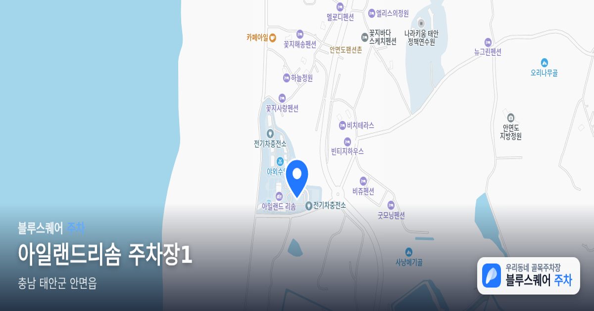 아일랜드리솜 주차장1 위치 지도